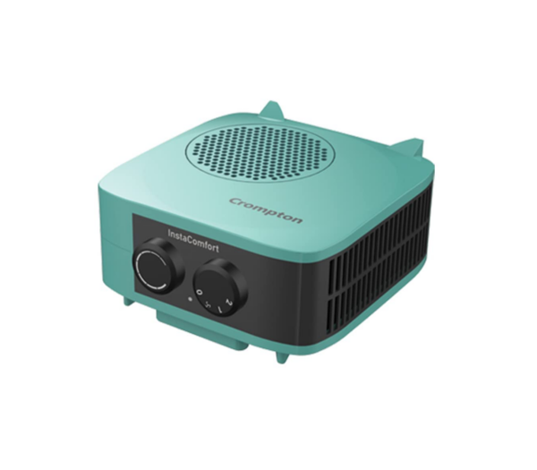 Crompton Insta Comfort Heater 2000 Watts Heat Convector with Adjustable Thermostats, Hybrid Cyan