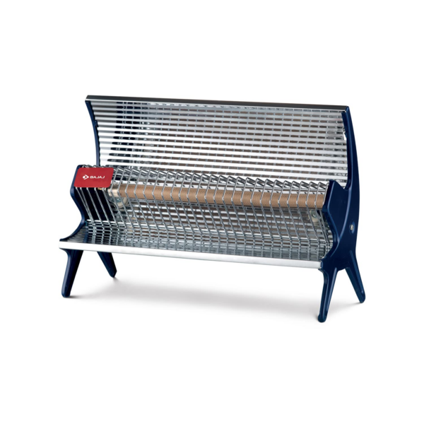 Bajaj Flashy Radiant Room Heater For Home, Stainless Steel Heat Reflector, Black