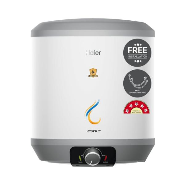 Haier Estile 2200W 25 Litre Faster Heating Storage Geyser Vertical 5 Star Water Heater