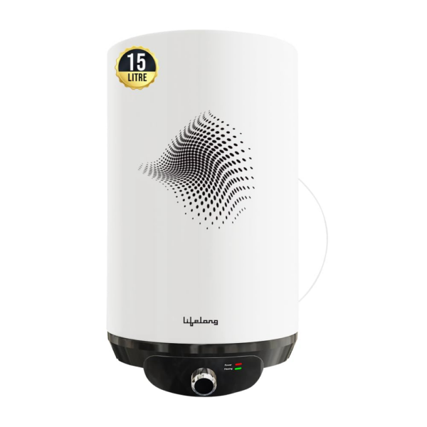 Lifelong Water Heater for Home – Water Geyser 15 ltr, White
