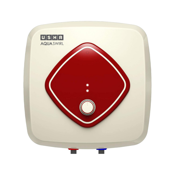 Usha Aqua Swirl 15 Litre 5 Star Storage Water Heater With Copper Heating Element (Ivory Wine)