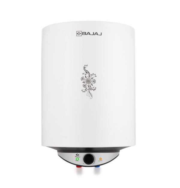 Bajaj Edrea 15 Litre Storage 5-Star Rated Storage vertical Wall Water Heater/Geyser for home, White