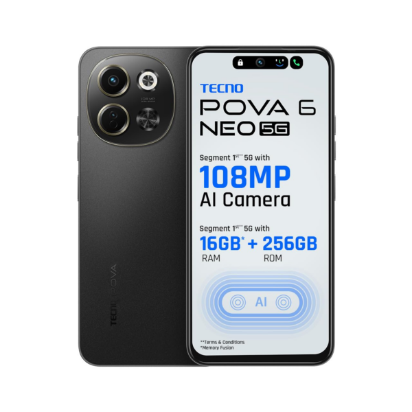 TECNO POVA 6 NEO 5G (Midnight Shadow, 8GB+256GB)
