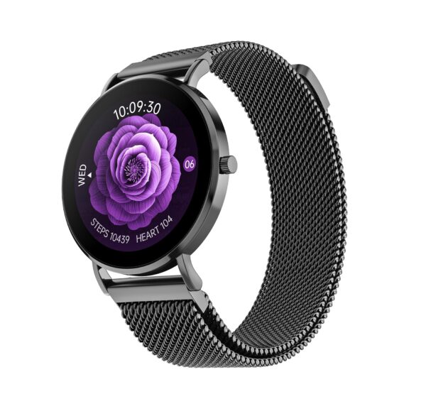 Noise Diva 2 Fashion Smart Watch for Women with Sleekest Dial, AMOLED Display (Black Link)