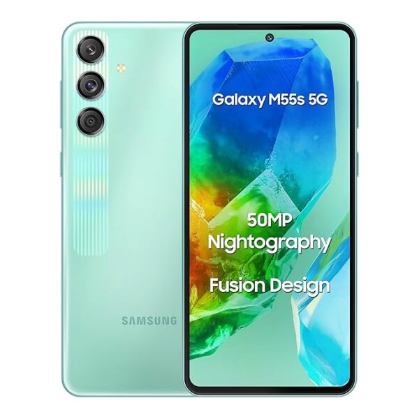 Samsung Galaxy M55s 5G (Coral Green,8GB RAM,128GB Storage) | 50MP Triple Cam| 5000mAh Battery|
