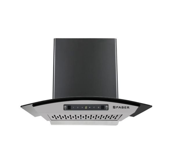 Faber 60 Cm 1200 M3/Hr, Autoclean Chimney (HOOD VENICE In HC SC FL LG 60, Touch & Gesture Control, Light Grey)