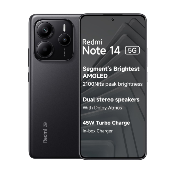Redmi Note 14 5G (Titan Black, 6GB RAM 128GB Storage)