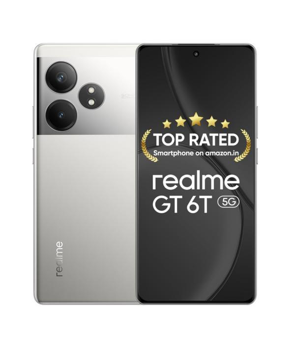 realme GT 6T 5G (Fluid Silver,8GB RAM+256GB Storage)