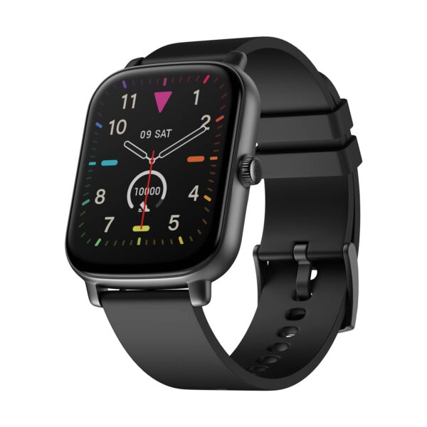 Noise ColorFit Icon Buzz Bluetooth Calling Smart Watch with Voice Assistance, 1.69"(4.29cm) Display, Built-in Games, Sleep, Spo2, HR Monitors (Jet Black), OneSize