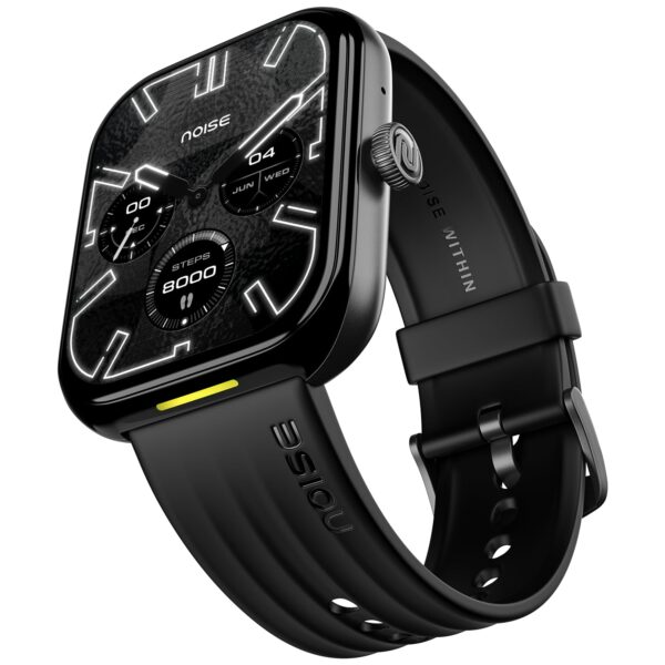Noise Ultra 3 Luminary with India's 1st Ever Personalised Notification Alerts 1.96" AMOLED Display, Premium Metallic Dial, Send Upto 5 Emojis (Jet Black)