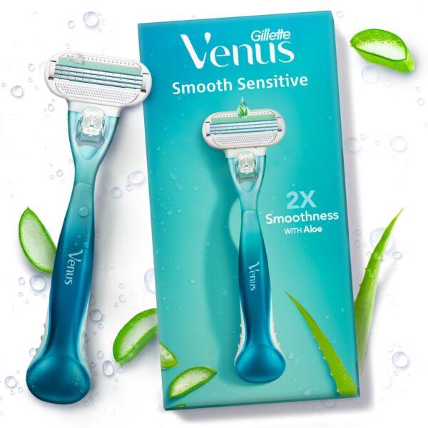 Gillette Venus Smooth Hair Removal Razor for Women with Aloe Vera