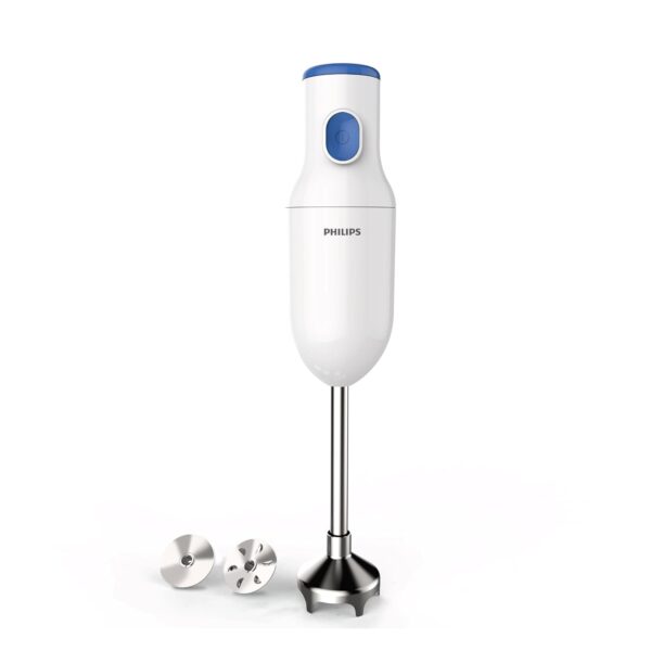 PHILIPS HL1655/00 Hand Blender Powerful 250W Motor with Rust free steel arm Easy single trigger operation Specially designed blades (White)