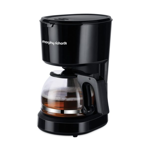 Morphy Richards Europa Drip Espresso Coffee Machine For Home 600W Drip Coffee Maker 6-Cups Capacity Dry Heat Protection  -Black
