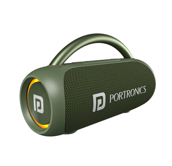 Portronics Radiant 30W Wireless Bluetooth Portable Speaker With In-Built Mic,6 Hours Playtime (Green)