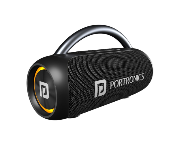 Portronics Radiant 30W Wireless Bluetooth Portable Speaker With In-Built Mic,6 Hours Playtime (Black)