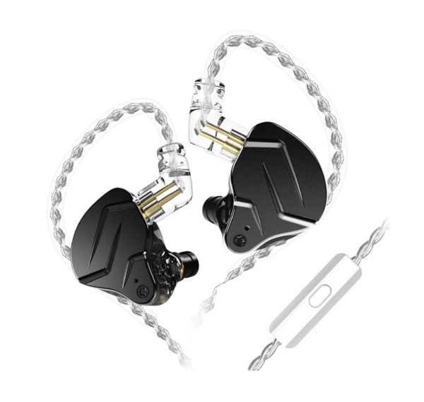 KZ ZSN Pro X in Ear Monitor Earphones (ZSN Pro X with Mic, Black)