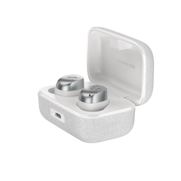 Sennheiser Momentum True Wireless4 with Bluetooth5.4 and Future-Ready AURACAST Technology, White Silver