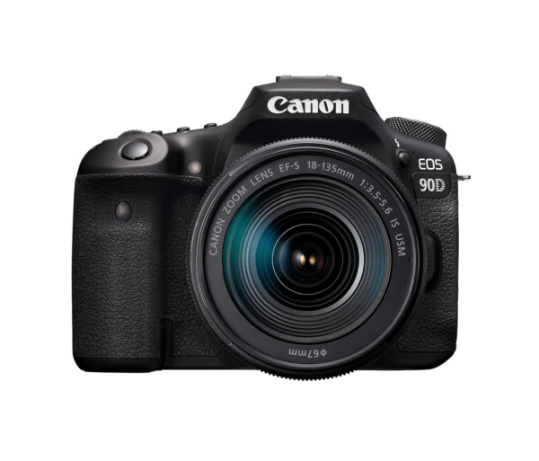 Canon EOS 90D DSLR Camera Body with Single Lens 18 - 135 mm IS USM  (Black)