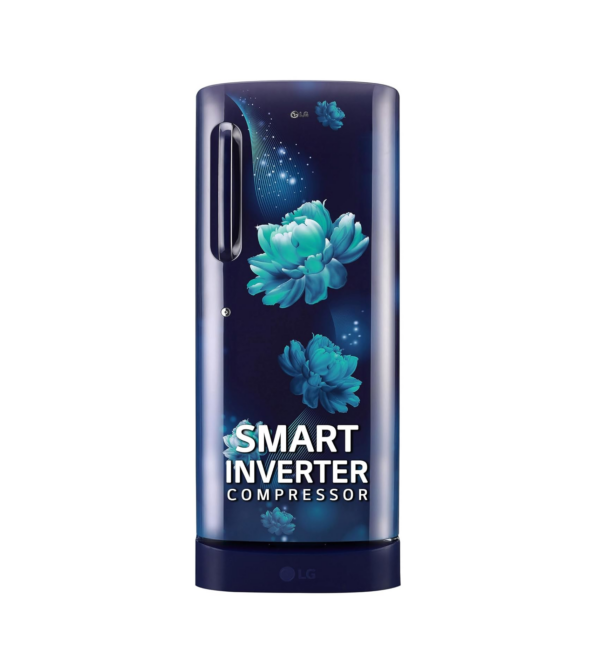 LG 224 L 5 Star Direct-Cool Smart Inverter Compressor Single-Door Refrigerator (GL-D241ABCU, Blue Charm)