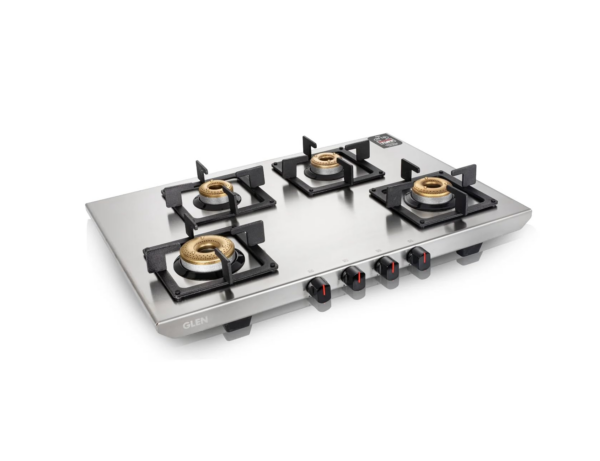 Glen 4 Burner Ultra Tuff Stainless Steel Gas Stove, Silver1054 UT SS (4 Burner)