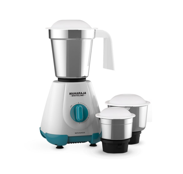 Maharaja Whiteline Novamixx 500 Watts Mx-277 Mixer Grinder With 3 Jars, Multicolor