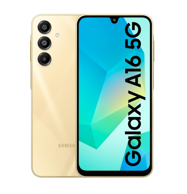 Samsung Galaxy A16 5G (Gold, 8GB RAM, 128GB Storage)
