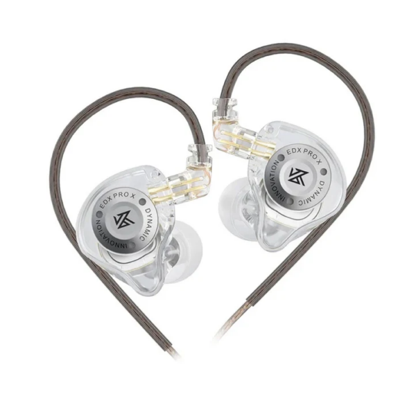 KZ - EDX Pro X With Mic Wired Earphones (Crystal)
