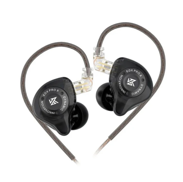 KZ - EDX Pro X With Mic Wired Earphones (Black)