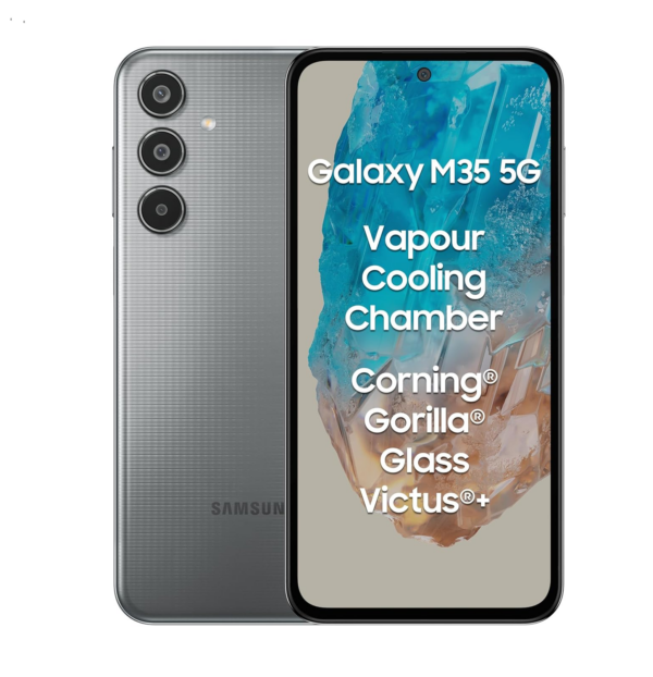 Samsung Galaxy M35 5G (Thunder Grey,8GB RAM,256GB Storage)