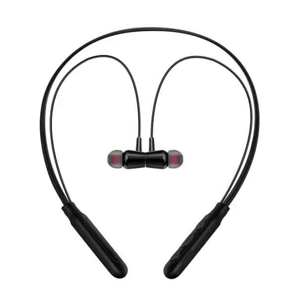 B11 in Ear Bluetooth Neckband Magnetic Eartips, Integrated Controls Y44 Bluetooth Headset (Black, In the Ear)