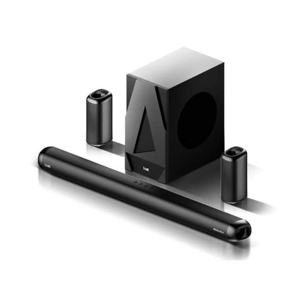 boAt Aavante Bar 5500DA 500W Bluetooth Soundbar w/Dolby Atmos & Cinematic Sound,5.1.2 Channel (Premium Black)