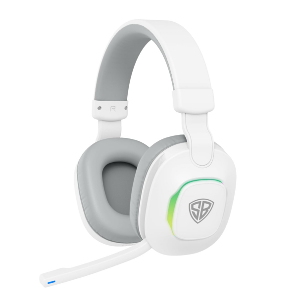 SpinBot Ranger HX300 Wireless Bluetooth Over The Ear Headphones, Up to 18 Hours of Battery Backup (White)