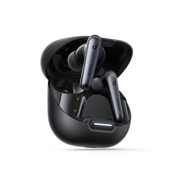 soundcore by Anker Liberty 4 NC Wireless Earbuds, 50H Battery, Wireless Charging, Fast Charge (Black)