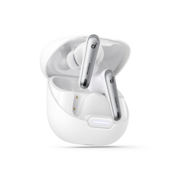 soundcore by Anker Liberty 4 NC Wireless Earbuds, 50H Battery, Wireless Charging, Fast Charge (White)