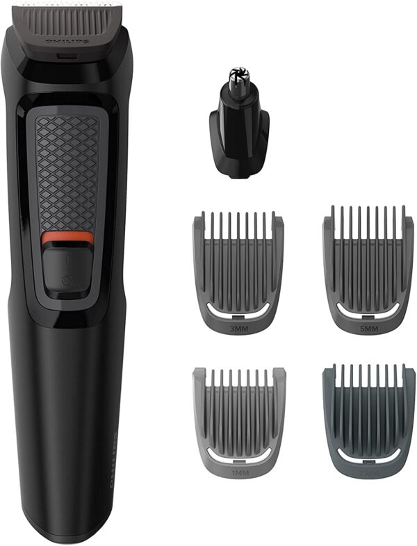 Philips Series 3000 6-in-1 Multi Grooming Kit for Beard with Nose Trimmer Attachment - MG3710/13