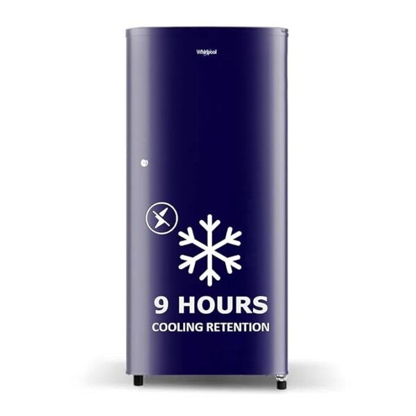 Whirlpool 184 L Direct Cool Single Door 2 Star Refrigerator  (Solid Blue / Blue, 205 WDE CLS 2S SAPPHIRE BLUE-Z)