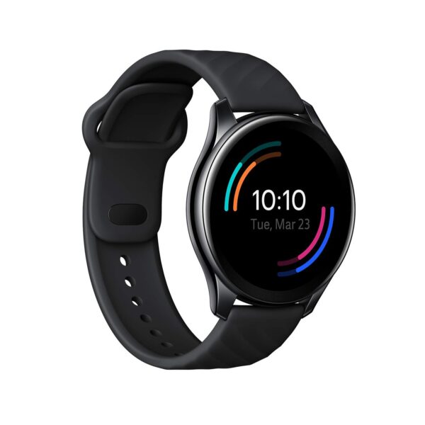 OnePlus Watch Midnight Black -46mm dial, Warp Charge, 110+ Workout Modes, Smartphone Music,SPO2 Health Monitoring & 5ATM + IP68 Water Resistance