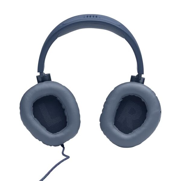 JBL Quantum 100 Wired Over Ear Gaming Headphones with Mic  (Blue)