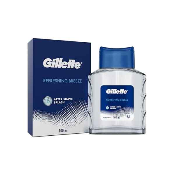Gillette After Shave Splash Refreshing Breeze 100Ml, White, Gel, Men - Gel