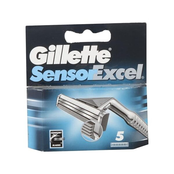 Gillette Shaving Blades - Sensor Excel, 5 Blades Pack
