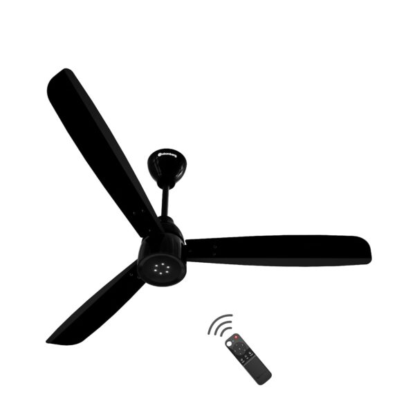 atomberg Renesa 1200mm BLDC Ceiling Fan with Remote Control (Gloss Black)