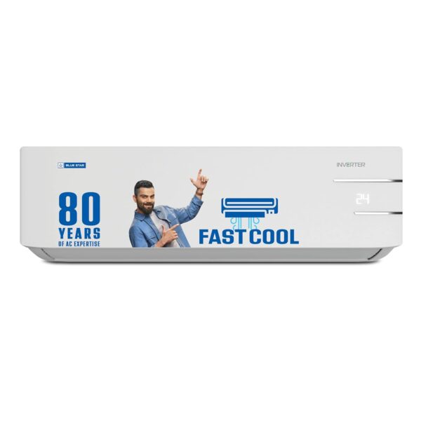 Blue Star 1.5 Ton 3 Star Inverter Split AC  ID318YKU, 2024 Model, White)