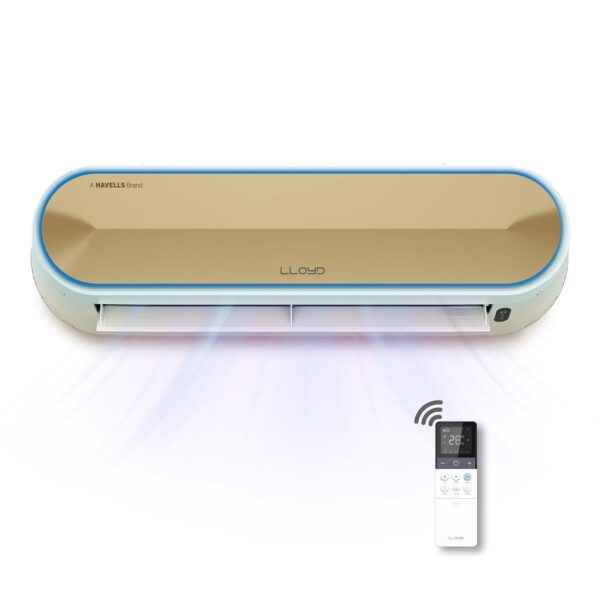 Lloyd Stellar 1.5 Ton 5 Star Wi-Fi Inverter Split AC 2024 Model, White/Golden, GLS18V5FWGST