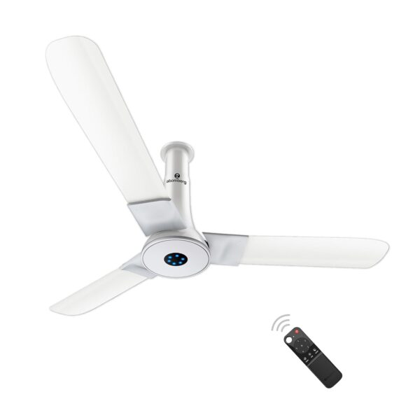 atomberg Studio+ 1200mm BLDC Ceiling Fan with Remote Control | BEE 5 star Rated (Marble White)