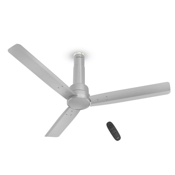 Havells 1200mm Elio BLDC Ceiling Fan | Remote Controlled, High Air Delivery Fan  (Grey)
