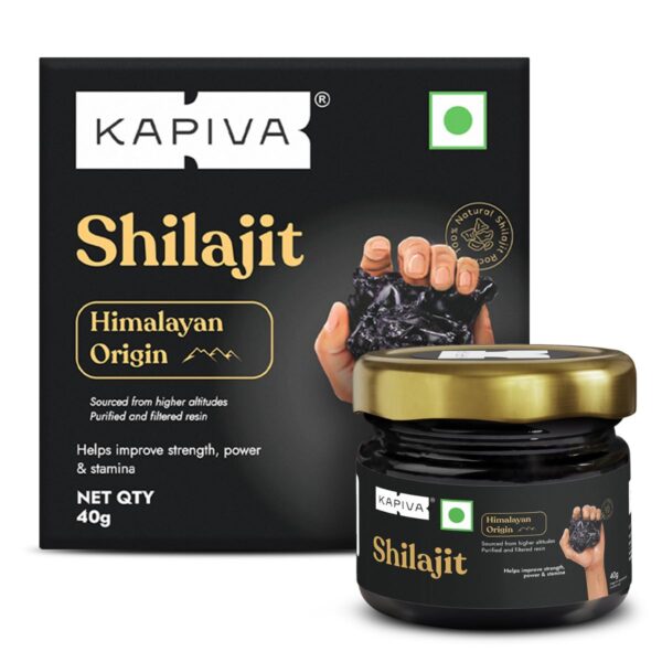 Kapiva Original Himalayan Shilajit/Shilajeet Resin 40g |Super Saver Pack|