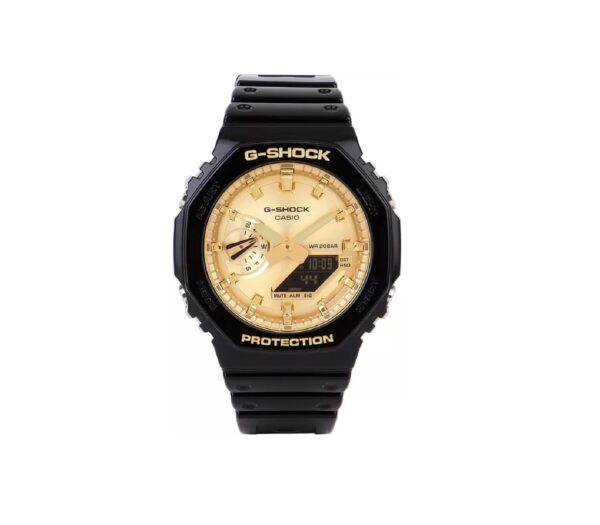 CASIO  G-SHOCK Gold Dial Resin Strap Analog-Digital Watch - For Men G1453