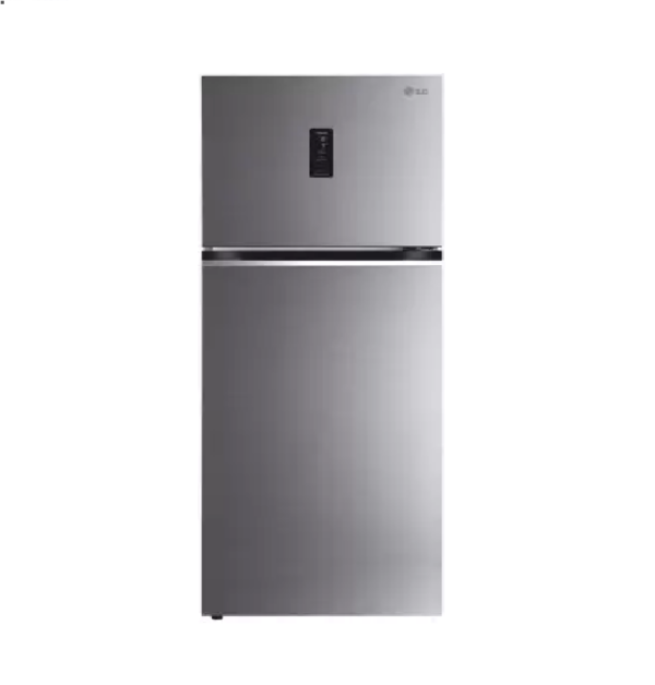 LG 340 L Frost Free Double Door 3 Star Convertible Refrigerator  (Dazzle Steel, GL-T342VDSX)