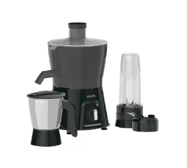 PHILIPS Viva Collection 600 W Juicer Mixer Grinder  (HL7579/00 | 3 Jars | Black, Grey)