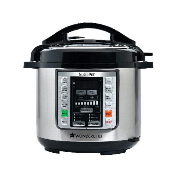 Wonderchef Nutri-Pot Electric Pressure Cooker with 7-in-1 Functions|18 pre-set functions|Pressure Cooking, Saute/Pan Frying, Slow Cooking, Yogurt Making, Steaming,